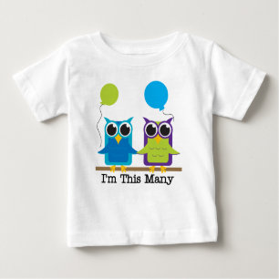 T-shirt Pour Bébé Je suis ces beaucoup - deux !