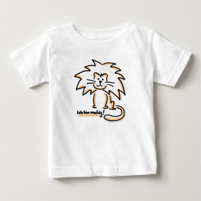 T-shirt Pour Bébé Je suis courageux (Devant)