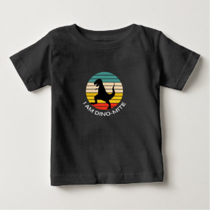 T-shirt Pour Bébé Je suis dinosaure dino-mite enfants conception de 