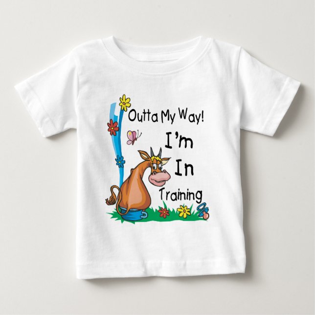 T-shirt Pour Bébé Je suis en formation (Devant)