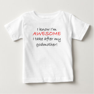 T-shirt Pour Bébé Je suis impressionnant je prends après ma marraine