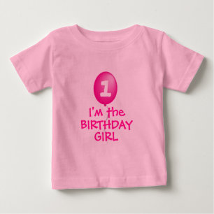 T-shirt Pour Bébé Je suis la chemise de FILLE d'ANNIVERSAIRE
