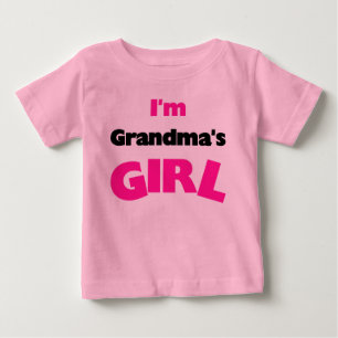 T-shirt Pour Bébé Je suis la fille de grand-mère