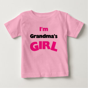 T-shirt Pour Bébé Je suis la fille de la grand-maman