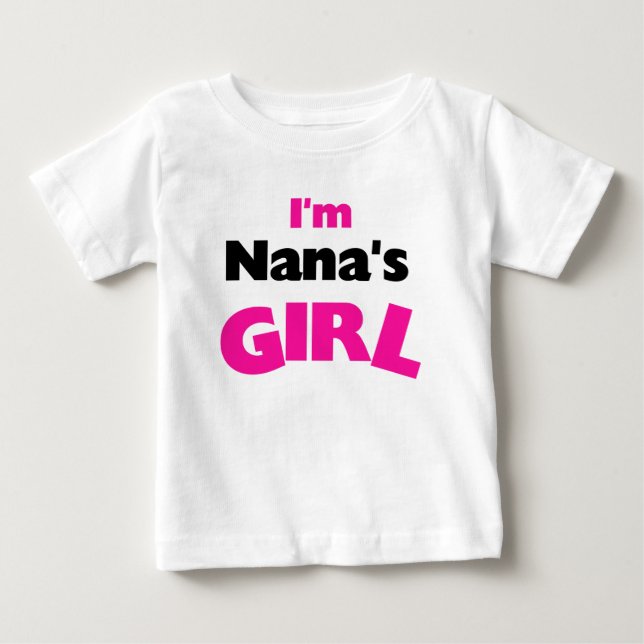 T-shirt Pour Bébé Je suis la fille de Nana (Devant)