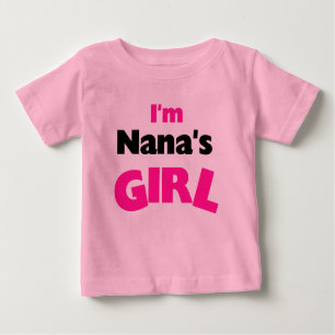 T-shirt Pour Bébé Je suis la fille de Nana