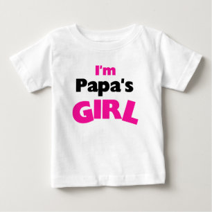 T-shirt Pour Bébé Je suis la fille de papa