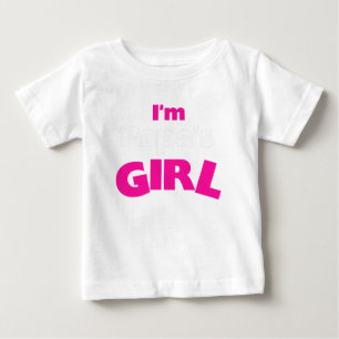 T-shirt Pour Bébé Je suis la fille de papa