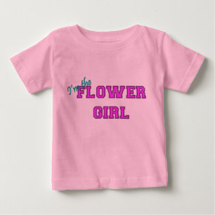T-shirt Pour Bébé Je suis la Flower Girl