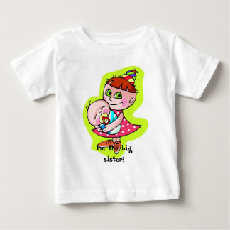 T-shirt Pour Bébé Je suis la grande soeur !