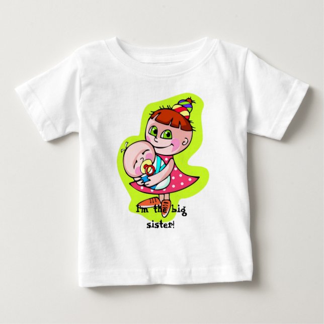 T-shirt Pour Bébé Je suis la grande soeur ! (Devant)