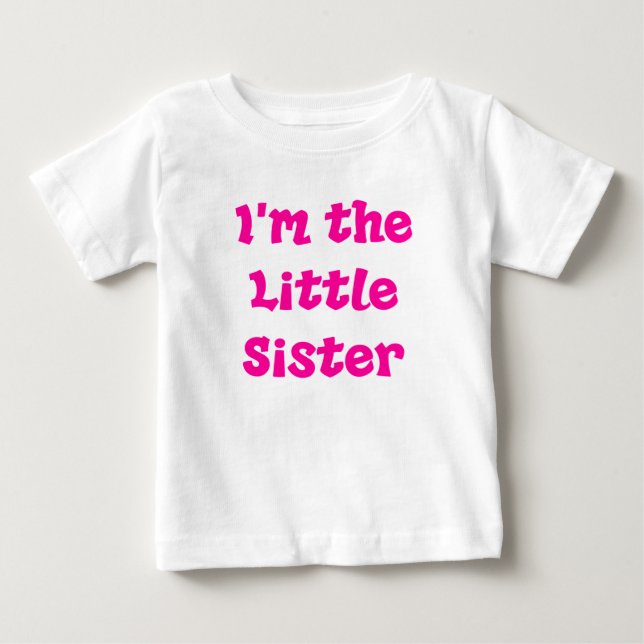 T-shirt Pour Bébé Je suis la petite soeur (Devant)