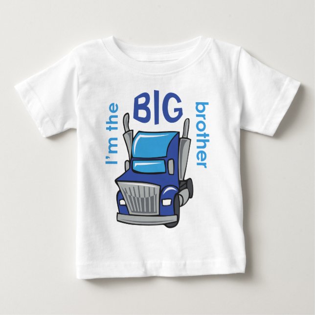 T-shirt Pour Bébé Je suis le Big Brother (Devant)