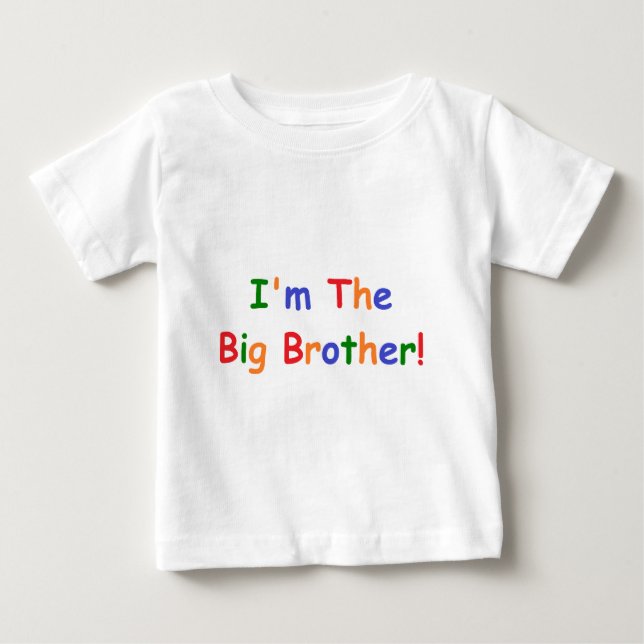 T-shirt Pour Bébé Je suis le Big Brother (Devant)
