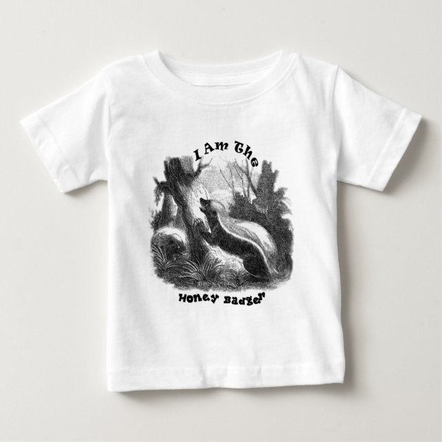 T-shirt Pour Bébé Je suis le blaireau de miel (Devant)