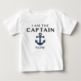 T-SHIRT POUR BÉBÉ JE SUIS LE CAPITAINE NOW
