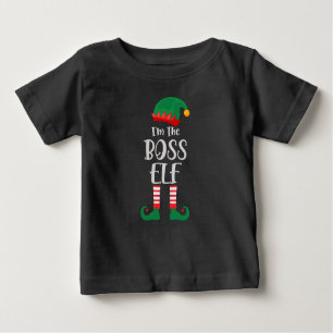 T-shirt Pour Bébé Je Suis Le Chef Elf Qui Correspond À Noël