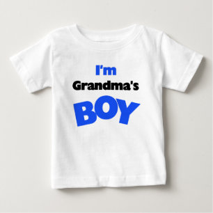 T-shirt Pour Bébé Je suis le garçon de la grand-maman