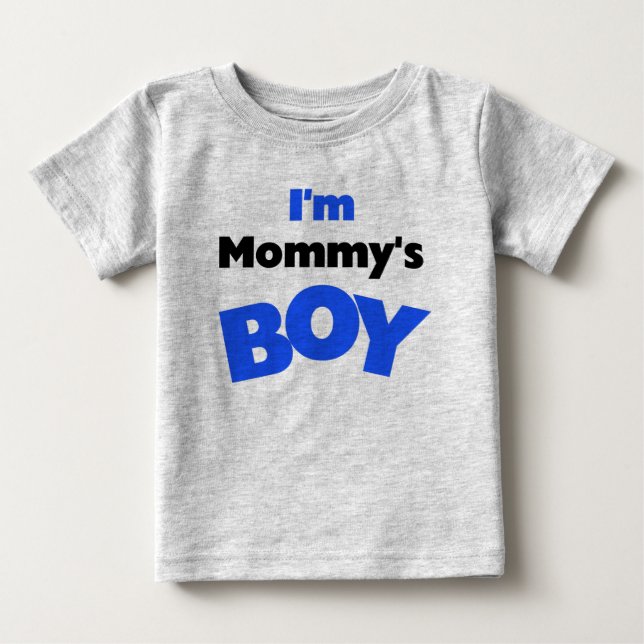 T-shirt Pour Bébé Je suis le garçon de maman (Devant)