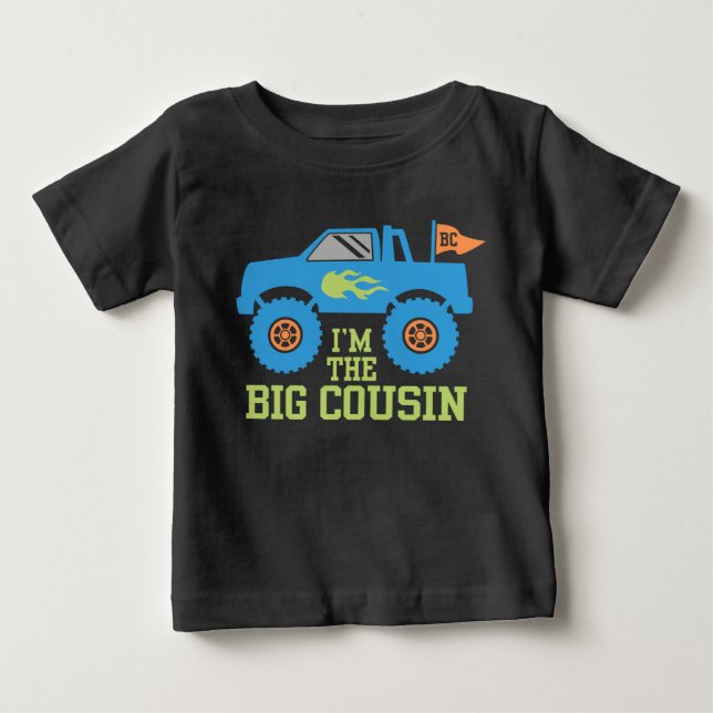T-shirt Pour Bébé Je suis le grand cousin (Devant)