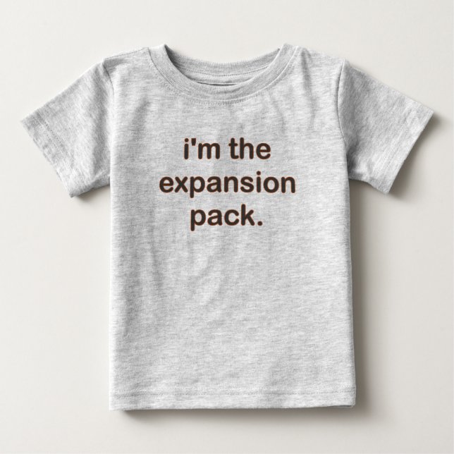 T-shirt Pour Bébé Je suis le paquet d'expansion (Bn/Bk) (Devant)
