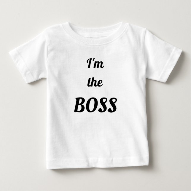 T-shirt Pour Bébé Je suis le patron (Devant)