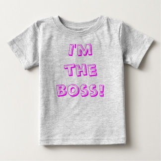 T-shirt Pour Bébé Je suis le patron !