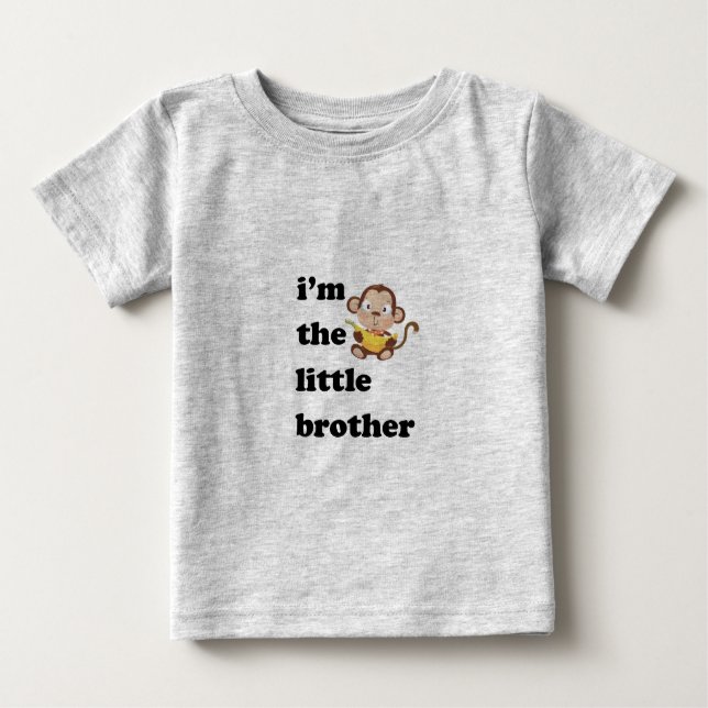 T-shirt Pour Bébé je suis le petit frère (Devant)
