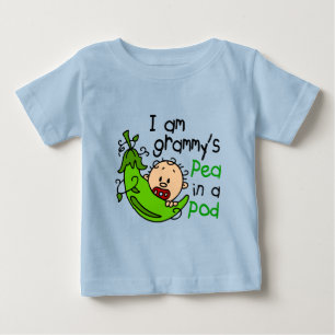 T-shirt Pour Bébé Je suis le pois de Grammy dans une cosse
