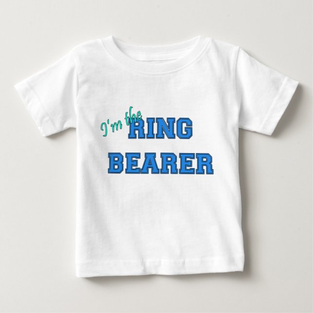 T-shirt Pour Bébé Je suis le porte-anneau (Devant)
