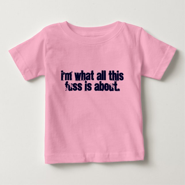 T-shirt Pour Bébé Je suis le sujet de toute cette histoire. (Devant)