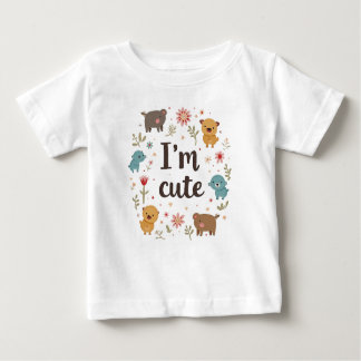 T-shirt Pour Bébé je suis mignon