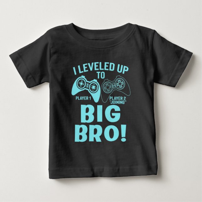 T-shirt Pour Bébé Je suis passé au statut de grand frère (Devant)