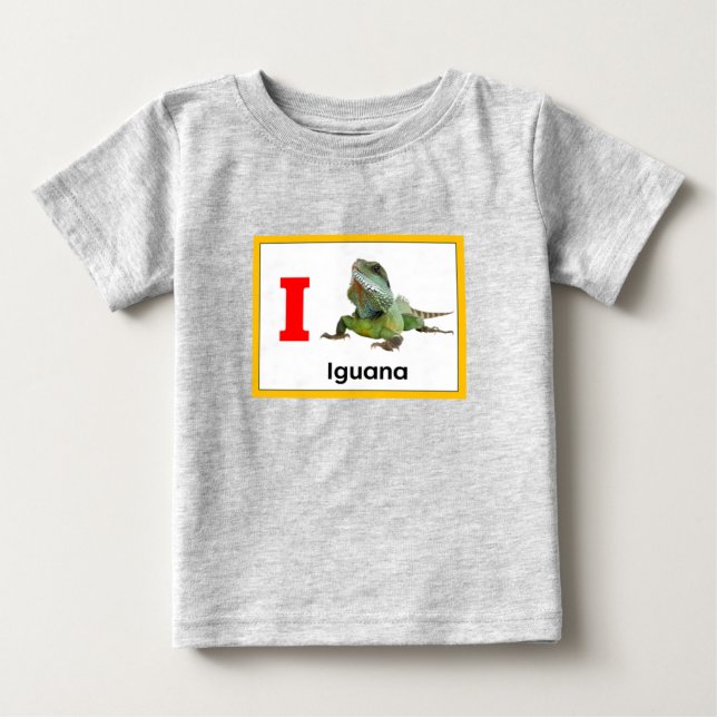 T-shirt Pour Bébé Je suis pour Iguana (Devant)