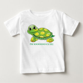 T-shirt Pour Bébé "Je suis SOOOOO MIGNON !"  Tortue de bébé