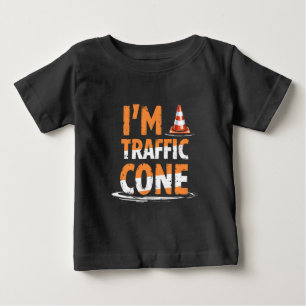 T-shirt Pour Bébé Je suis un cône de la route Halloween Famille Corr