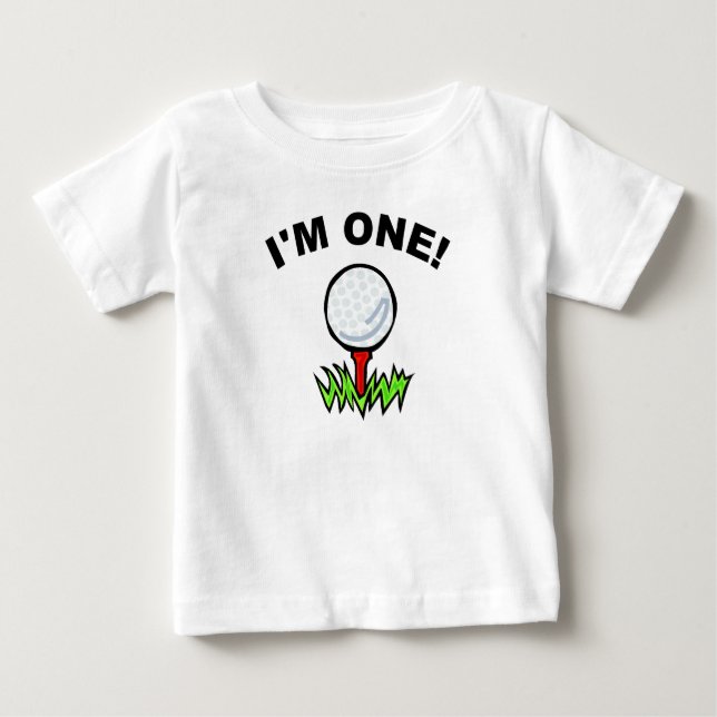 T-shirt Pour Bébé Je suis un golf (Devant)