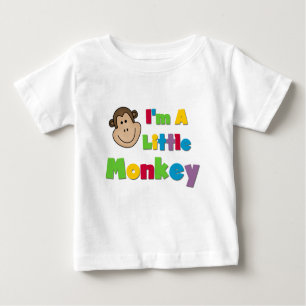 T-shirt Pour Bébé Je suis un petit singe