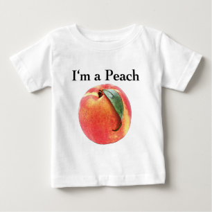 T-shirt Pour Bébé Je suis une pêche