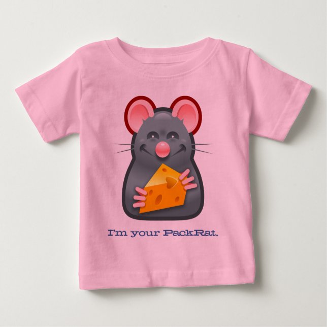 T-shirt Pour Bébé Je suis votre PackRat - (Devant)