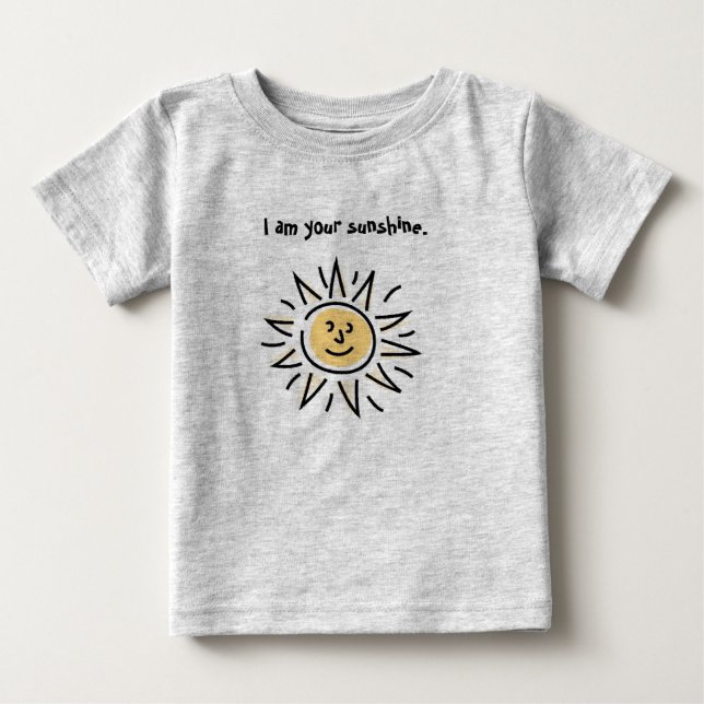 T-shirt Pour Bébé Je suis votre soleil (Devant)