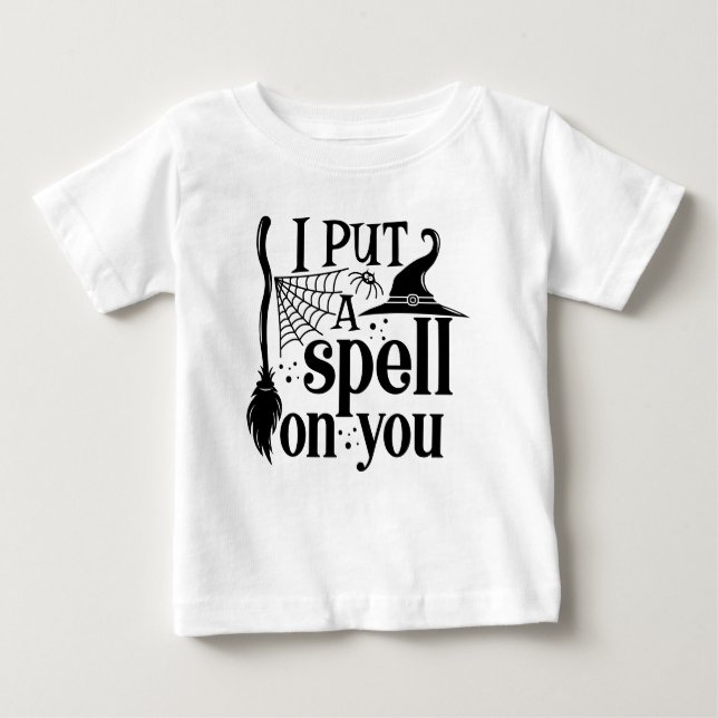 T-shirt Pour Bébé "Je T'Ai Mis Un sort" (Devant)