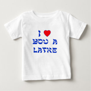 T-shirt Pour Bébé Je t'aime un Latke