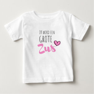 T-shirt Pour Bébé Je vais devenir une grande soeur