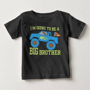 T-shirt Pour Bébé Je vais être un camion monstre Big Brother