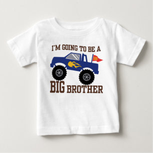 T-shirt Pour Bébé Je vais être un camion monstre Big Brother