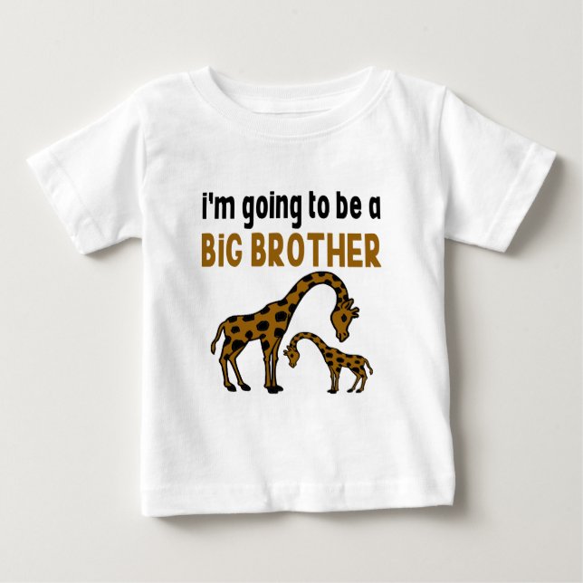 T-SHIRT POUR BÉBÉ JE VAIS ÊTRE UN GRAND FRÈRE (Devant)