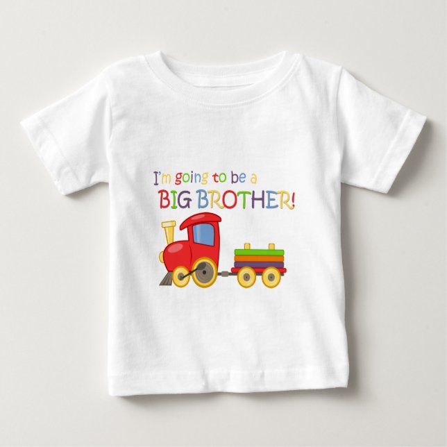 T-shirt Pour Bébé Je vais être un grand frère ! (Devant)