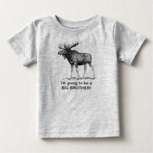 T-shirt Pour Bébé Je vais être un grand frère ! ! (MOOSE)