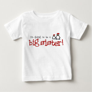 T-shirt Pour Bébé Je vais être une grande soeur